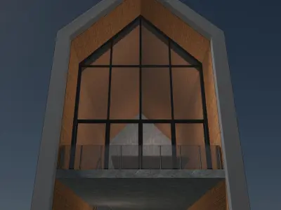 Nordic house in concept 3D model