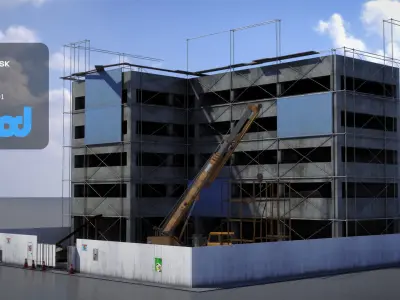 construction site 3D model from CGTrader