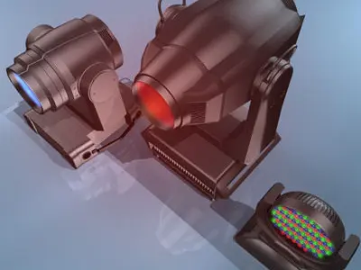moving head collection 3D model