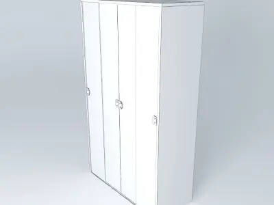 Mobile glass doors Free 3D model