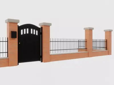MODULAR FENCE 3D model