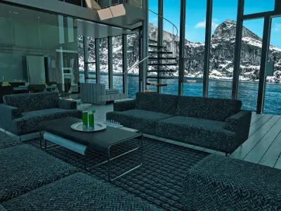 Modern house  3D model