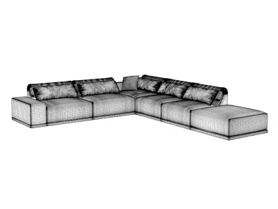 Grand Angle 11a Corner Sofa Composition 3D model