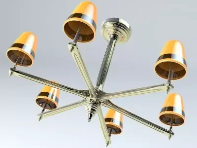 Fancy Chandeliers 3D model