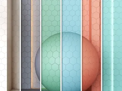 4K Equipe Coimbra Ceramics Tile Textures- 23 Colors - PBR  Texture