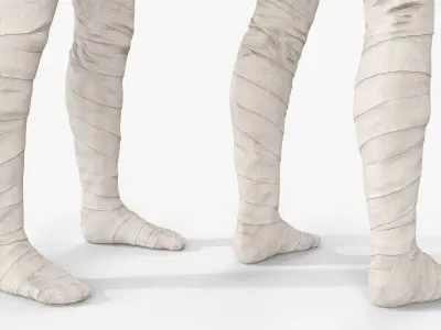  Mummy in Clean Bandage Rigged for Maya 