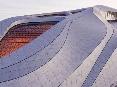 Futuristic building 47 3D model