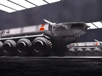 Space Truck 3D model