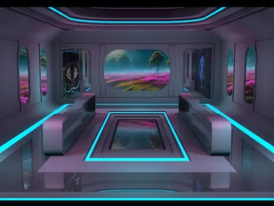 Sci Fi Room 3D model