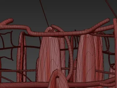 Cascade Triple Waterfall by Serip 3D model