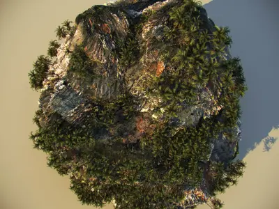 Thailand Rock 2 3D model