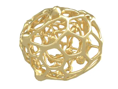 Abstract Shape Broken Nanotubes v1 001 Low-poly 3D model