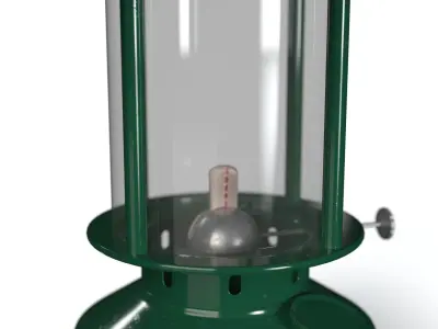 Sonoma Green Patio Lantern PBR 3D model
