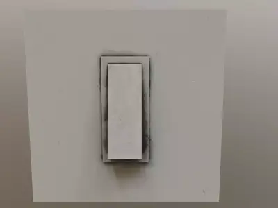 Old Light Switch PBR Low-poly 3D model
