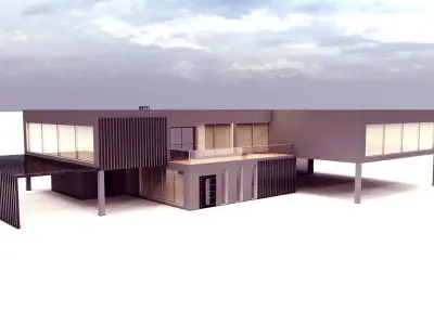 Concrete Villa 3D model