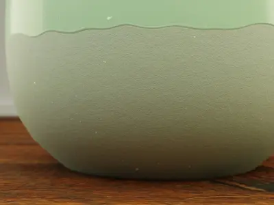 Decorative Two Material Vase Low-poly 3D model