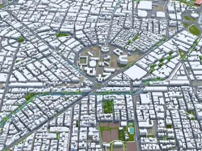 Medellin Antioquia Colombia 30km Low-poly 3D model