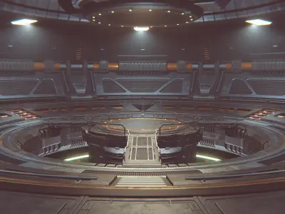  Sci-fi Scene for rendering Restyling - TESLA 