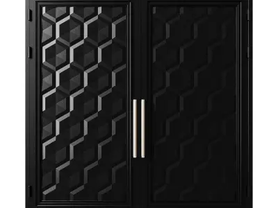 Gate black loft 014 3D model