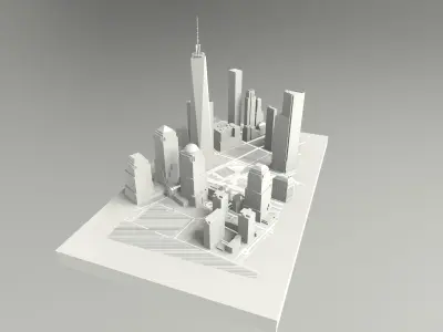 One World Trade Center New York City 3D model