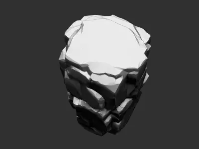 3D Mountain rock Zbrush sculpt 3D model