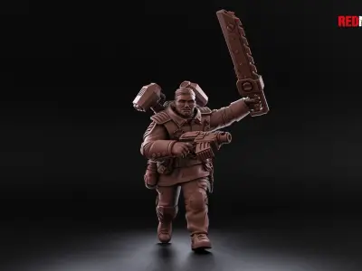 Airborne Division - Officer of the Imperial Force 3D print model