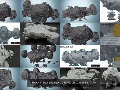 RAXA II  DLX and DLX XL BUNDLE 3D Model Pack