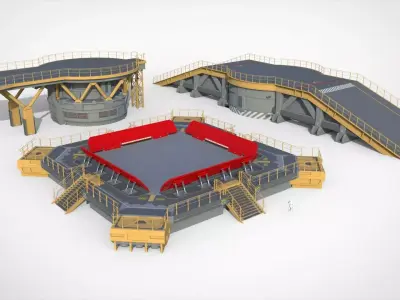 Sci-fi architecture 13 3D model