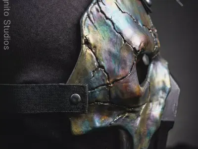 METAL PHANTOM IRIDESCENT MASK 3D print model