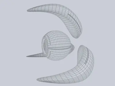 Alien troop Low-poly 3D model