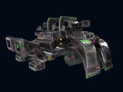 Spaceship 3D model 11