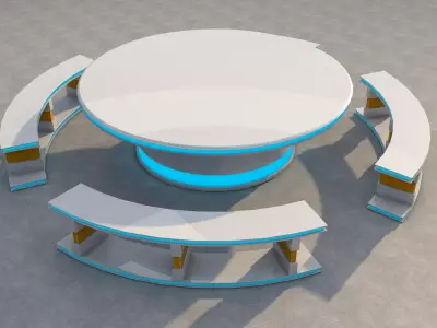 Sci Fi Table 3D model