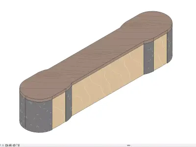 Park Benches 01 Free 3D model