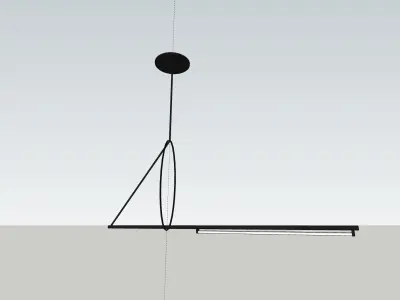 modern chandelier pendant 3d model 3D model