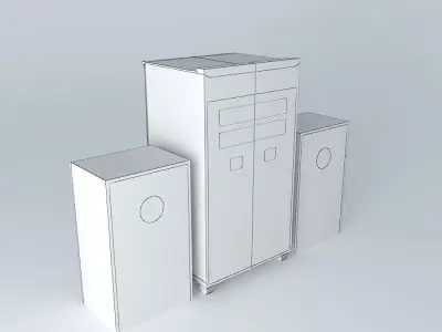 Stereo system Free 3D model