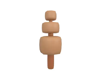 Cartoon Tree v13 004 Low-poly 3D model