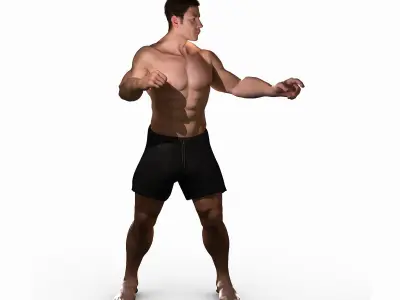 Male and Female Full Body Rigged 3D model