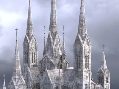 Ninja Gaiden Inspired Tyron City Cathedral  3D model