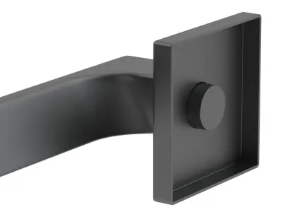 Carlisle Brass Manital Flash Door Handle Matt Black 3D model