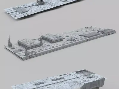 Sci-Fi architecture Elements collection 10 3D model