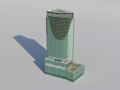 NYC 200 West Street - Goldman Sachs Global Low-poly 3D model