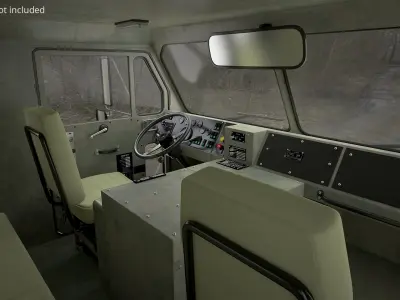  Heavy-Duty Military Truck with Demining Robot Cargo Military Green 