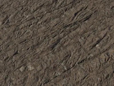 Striated Cliff Rock PBR Texture Texture