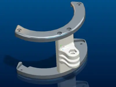 QYSea Fifish V6 Thruster Protector Mounts for GoPro and lights 3D print model