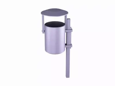 Street Trash Can 3D model shop