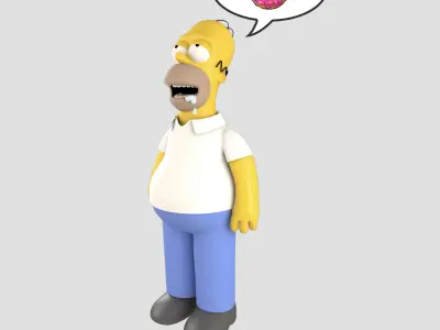 Homer Simpson 3D Model 3D model