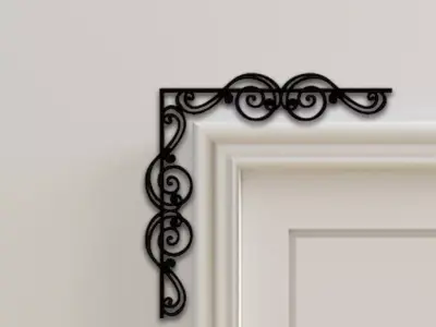 Door Corner Decor 3D print model get