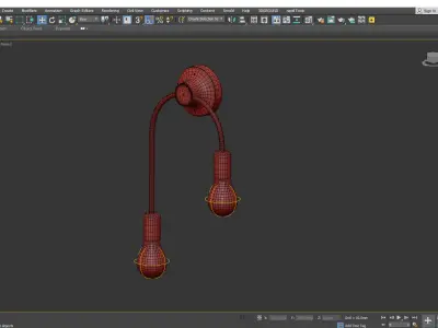 Simone Double Sconce Low-poly 3D model