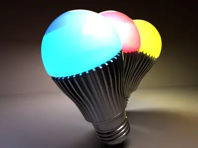 LED lights 3D model