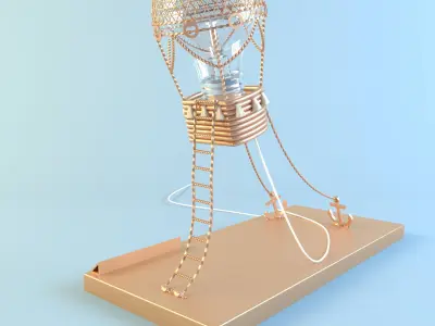 Desk Lamp 3D model